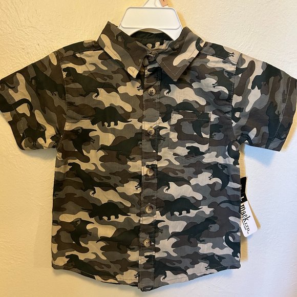 Dino Camouflage Kid's Shirt - Picture 1 of 1